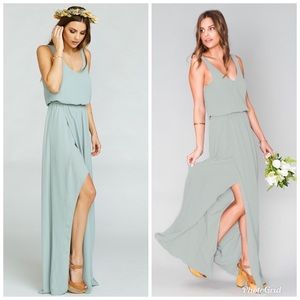 Show Me Your Mumu Kendall Maxi ✨ Silver Sage Crisp